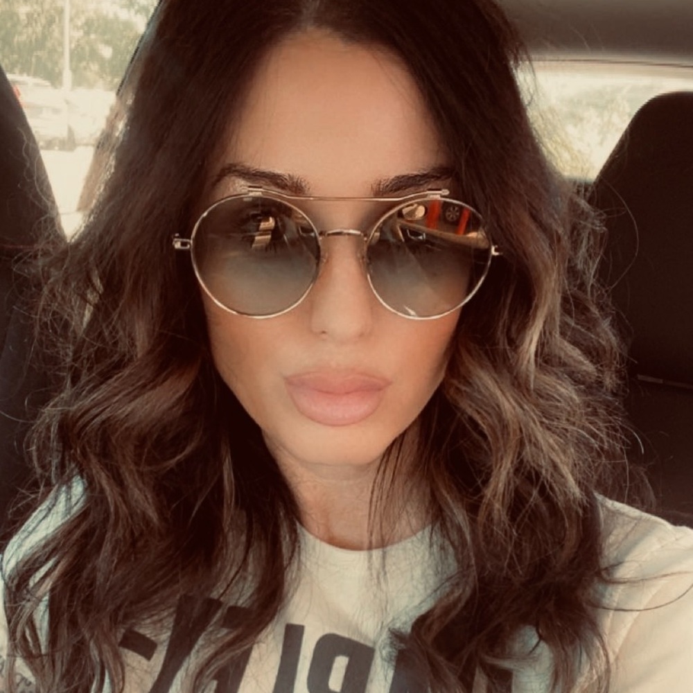 Givenchy Gold Frame Round Sunglasses